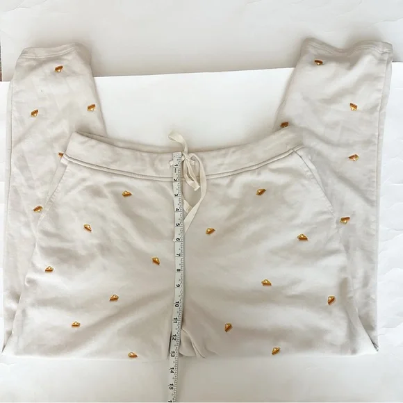 LOU & GREY Pumpkin Pie Embroidered Lounge Sweatpants Size Large - Picture 7 of 11